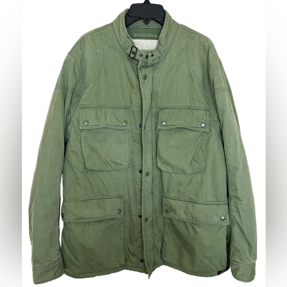 Denim & Supply Ralph Lauren Green Military Utility Full Zip Jacket Size XL